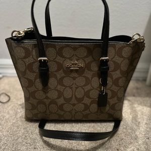 Coach Mollie Tote 25 In Signature Canvas
